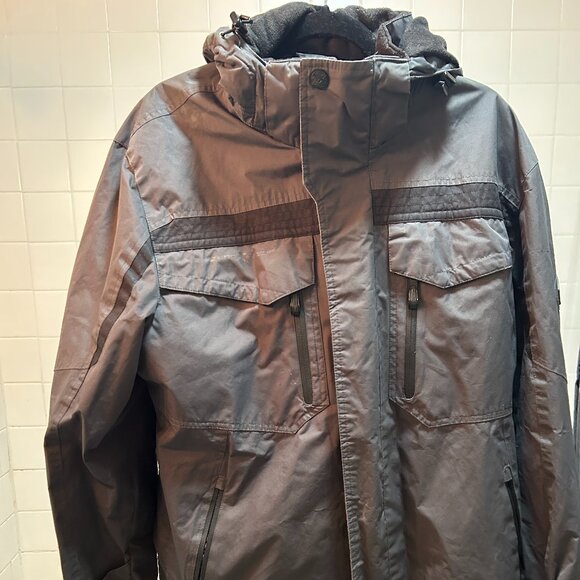 ZeroXposur Men’s Insulated Hooded Ski Jacket – Gray, Size XL - Picture 1 of 7